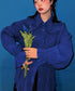 Petal Collar Pleated Blouse